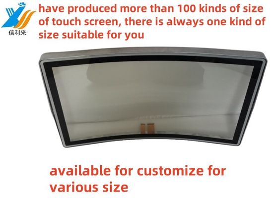 32 Inch Curved Touch Screen Panel Multi touch PCAP touch screen waterproof oilproof Anti-UV customizable industrial commercial medical jukeboxes