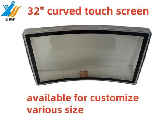 Customize 10 touch Curved Touch Screen panel waterproof oilproof Anti-UV AR AF AG pen touch LCD Display Monitor for commerical display Amusement machines games jukeboxes