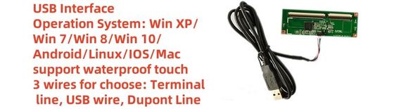 43 Inch 10 Point Capacitive Touch Screen Display USB Interface G+G Structure