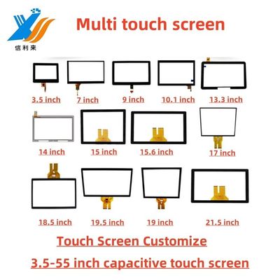 Customized projected capacitive Touch panel 14 inch with USB Interface waterproof oilproof Anti-UV AR AG AF