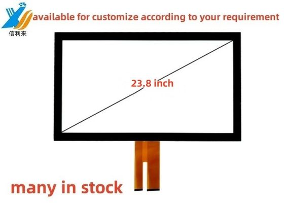 23.8 Inch Multi touch USB projected capacitive (PCAP) GG GFF touch screen panel AR AG AF waterproof oilproof pen touch lcd display led monitor customized for industrial medical education vending