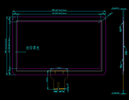 27 Inch Capacitive Touch Screen With USB Interface Type For Industrial Human Machine Interfaces