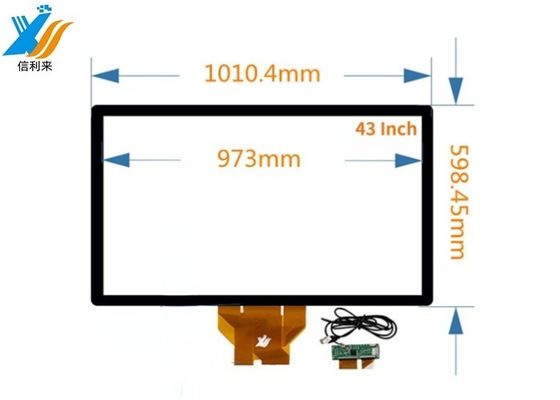 43" multi touch capacitive touch panel customizable with BOE monitor LG IC for interactive video wall HMI education self-service kiosk tablets cash register POS