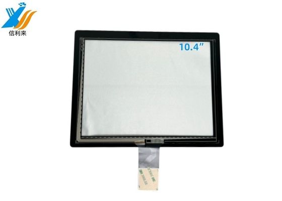 Black Industrial All In One PC PCAP Touch Screen Panel 10.4 Inch Display With USB And IIC COF Interface