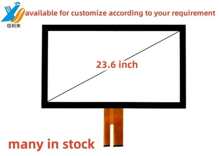 23.6 Inch Multi touch USB projected capacitive (PCAP) GG touch screen panel lcd led monitor customizable AR AG AF waterproof oilproof pen touch for industrial medical education Smart Home Meal Order