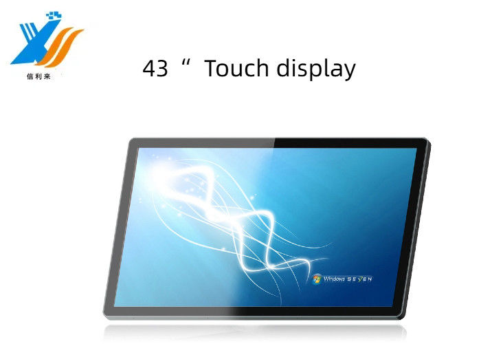 43" VGA HDMI Interface Touch Screen Display Multi Point PCAP Touch Screen LCD customize waterproof oilproof pen touch finger touch Anti-UV AR AG AF Education Commercial
