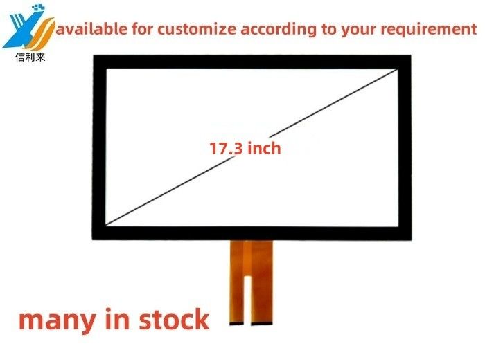 17.3" Multi touch projected capacitive (PCAP) GG touch screen panel AR AG waterproof oilproof pen touch glove touch Tft LCD Display LED Monitor customized for industrial tablet pc Treadmill education