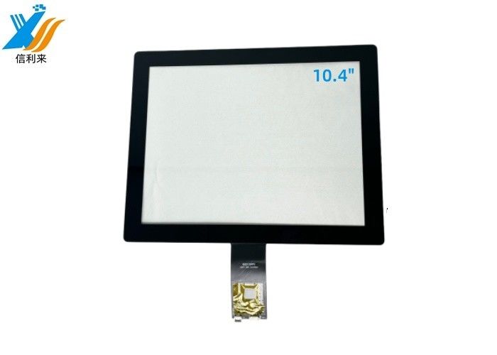 Black Industrial All In One PC PCAP Touch Screen Panel 10.4 Inch Display With USB And IIC COF Interface